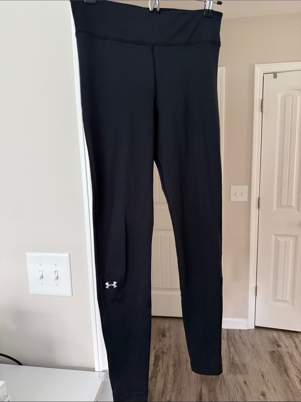 Under Armour Black High-Rise Leggings with Logo